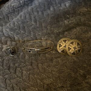 Tribal Silver Trio Jewelry Set